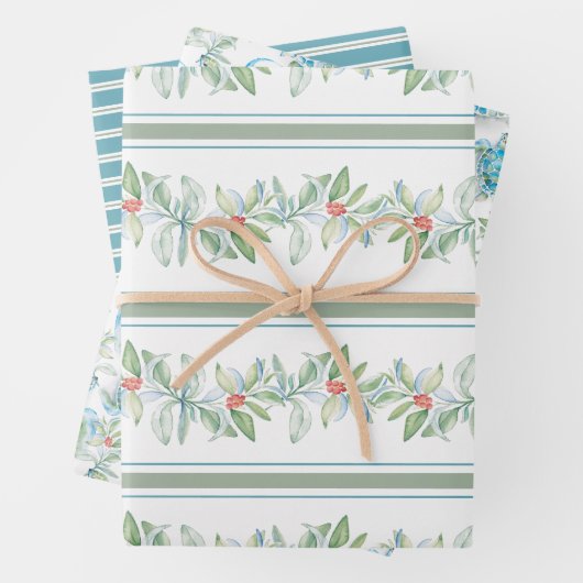 Sea Turtle Einzigartige Weihnachtsgeschenke Geschenkpapier Set (Beispiel)