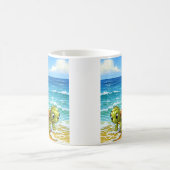 Sea Turtle Family Kaffeetasse (Mittel)