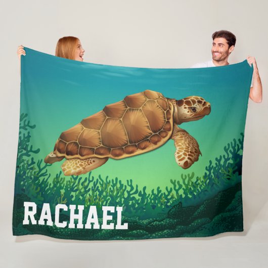 Sea Turtle Fleece Blanket (Beispiel)