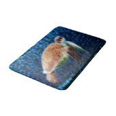 Sea Turtle Fraktal Art Badematte (Schrägansicht)