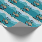 Sea Turtle Funny Geschenkpapier (Ecke)