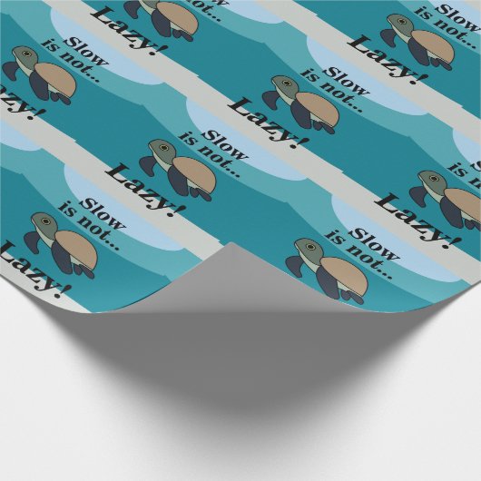 Sea Turtle Funny Geschenkpapier (Ecke)