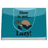 Sea Turtle Funny Große Geschenktüte (Vorderseite)