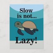 Sea Turtle Funny Postkarte (Vorderseite)