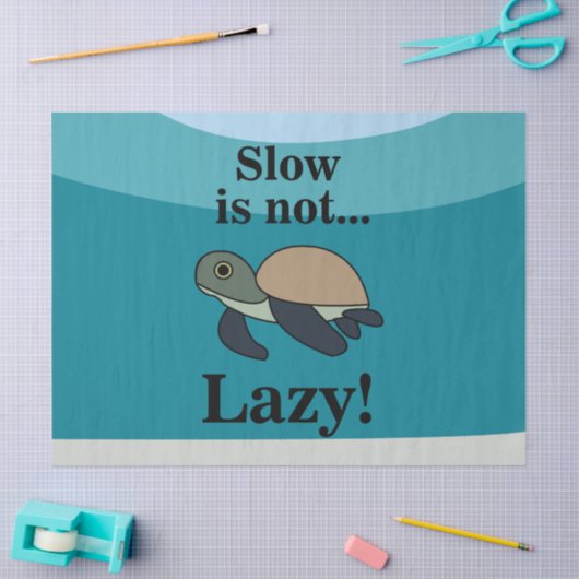 Sea Turtle Funny Seidenpapier (Basteln)