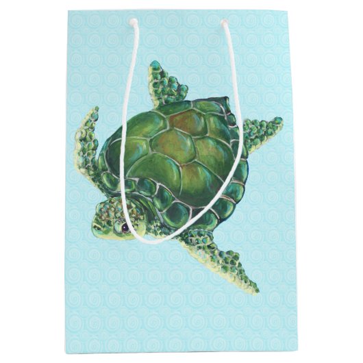 Sea Turtle Gift Bag Mittlere Geschenktüte (Vorderseite)