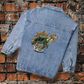 Sea Turtle Green Blue Jeansjacke