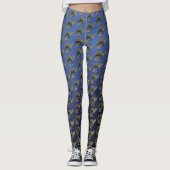 Sea Turtle Green Blue Leggings (Vorderseite)