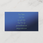 Sea Turtle Green Blue Visitenkarte (Rückseite)