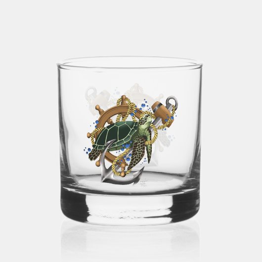 Sea Turtle Green Whiskyglas (Rückseite)