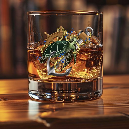 Sea Turtle Green Whiskyglas