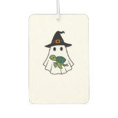 Sea Turtle Halloween Ghost Witch Hat Animal Lovers Autolufterfrischer (Vorderseite)
