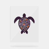 Sea Turtle Halloween Spider-web Pumpkin Ghost Hall Acrylschild (Vorderseite)