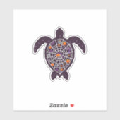 Sea Turtle Halloween Spider-web Pumpkin Ghost Hall Aufkleber (Blatt)