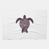 Sea Turtle Halloween Spider-web Pumpkin Ghost Hall Geschirrtuch (Horizontal)