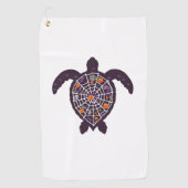 Sea Turtle Halloween Spider-web Pumpkin Ghost Hall Golfhandtuch (Vorderseite)
