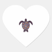 Sea Turtle Halloween Spider-web Pumpkin Ghost Hall Herz-Aufkleber (Vorderseite)