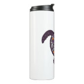 Sea Turtle Halloween Spider-web Pumpkin Ghost Hall Thermosbecher (Nach links gedreht)