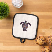 Sea Turtle Halloween Spider-web Pumpkin Ghost Hall Topflappen (Oben Unten)