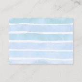 Sea Turtle Hatchling Baby Dusche Windel Rafflle Begleitkarte (Rückseite)