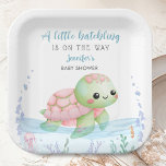 Sea Turtle Hatchling Baby Shower Girl Paper Plates Pappteller<br><div class="desc">Add a touch of elegance to your Baby Shower with our 'Sea Turtle" Hatchling Baby Shower Paper Plates! Don't settle for the ordinary. Elevate your celebration,  order your today,  and make your event extraordinary!</div>