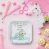 Sea Turtle Hatchling Boy Baby Shooting Paper Pappteller (Party)