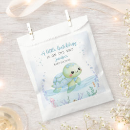 Sea Turtle Hatchling Boy Blue Baby Dusche Geschenktütchen