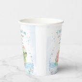 Sea Turtle Hatchling Girl Shooting Paper Pappbecher (Rechts)