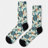 Sea Turtle Hawaiian Beach Vibes Socken (Linkes Detail)