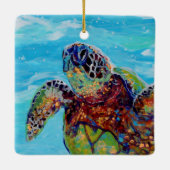 Sea Turtle Honu 10 Keramikornament (Rückseite)