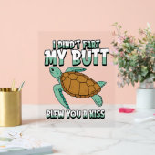 Sea Turtle Humore Acrylschild (Hochzeit)