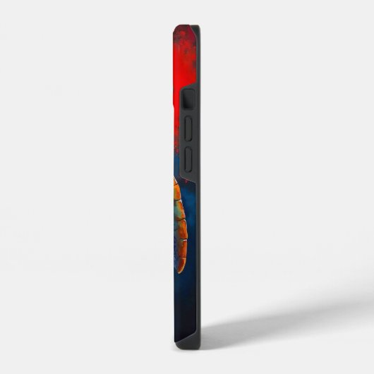 Sea Turtle in Deep Sea iPhone Hülle (Linke Seite)