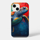 Sea Turtle in Deep Sea iPhone Hülle (Rückseite)