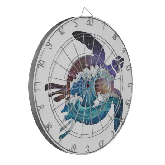 Sea Turtle Japanese Waves Golf Balls Golf Ball Mar Dartscheibe (Vorderseite Links)