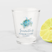 Sea Turtle Junggeselinnen-Abschied Schnapsglas (Vorderseite)