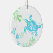 Sea Turtle Keramik Ornament (Rechts)