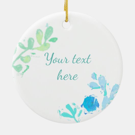 Sea Turtle Keramik Ornament (Hinten)