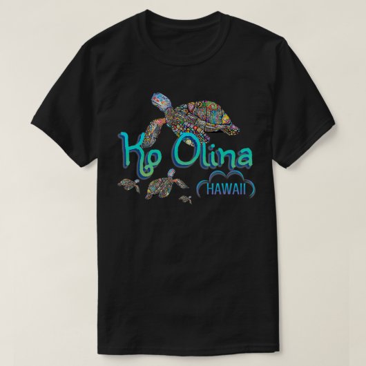 Sea Turtle Ko Olina Hawaii Urlaub in Hawaii T-Shirt (Design vorne)
