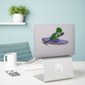 Sea Turtle Large 8" x 8" Vinyl Stickers, kundenspe Aufkleber (Laptop auf Schreibtisch)