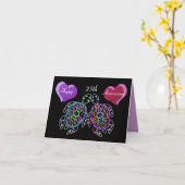 Sea Turtle Liebe Song Karte (Gelbe Blume)