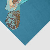 Sea Turtle Loggerhead Art Decoupage Seidenpapier (Detail)