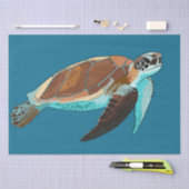 Sea Turtle Loggerhead Art Decoupage Seidenpapier (Handwerk)