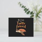 Sea Turtle Lover Turtles Animal Meereswelt Gift Id Postkarte (Stehend Vorderseite)