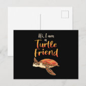 Sea Turtle Lover Turtles Animal Meereswelt Gift Id Postkarte (Vorne/Hinten)