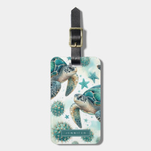 Sea Turtle Luggage Gepäckanhänger