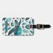 Sea Turtle Luggage Tags Gepäckanhänger (Vorderseite horizontal)