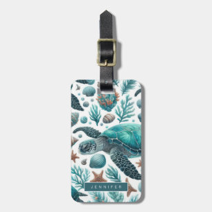 Sea Turtle Luggage Tags Gepäckanhänger