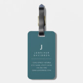 Sea Turtle Luggage Tags Gepäckanhänger (Rückseite vertikal)