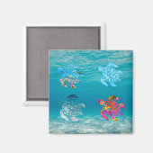 Sea Turtle Magnet (Vorderseite/Rückseite)