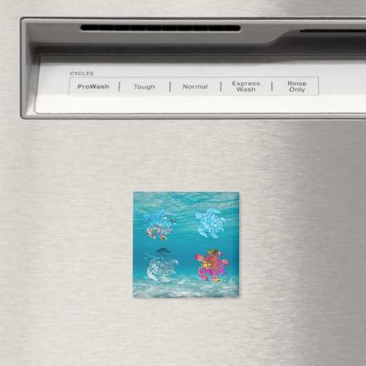 Sea Turtle Magnet (In Situ (Geschirrspüler))
